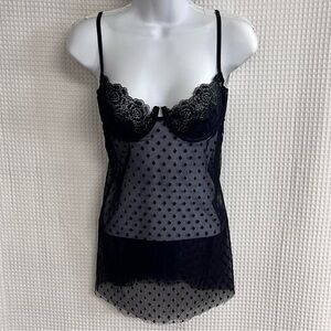 Victoria's Secret  Very sexy sheer chemise top size 36C